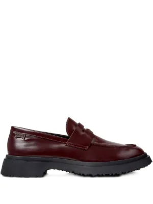 Camper Walden Leather Loafers | Red | FARFETCH