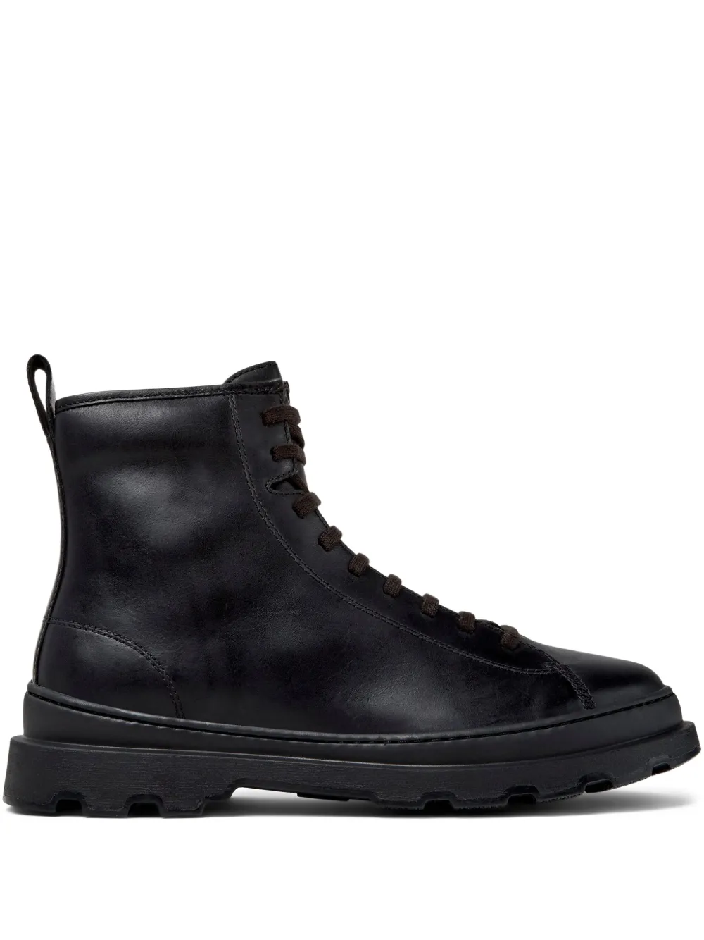 Camper Brutus lace-up leather boots Black