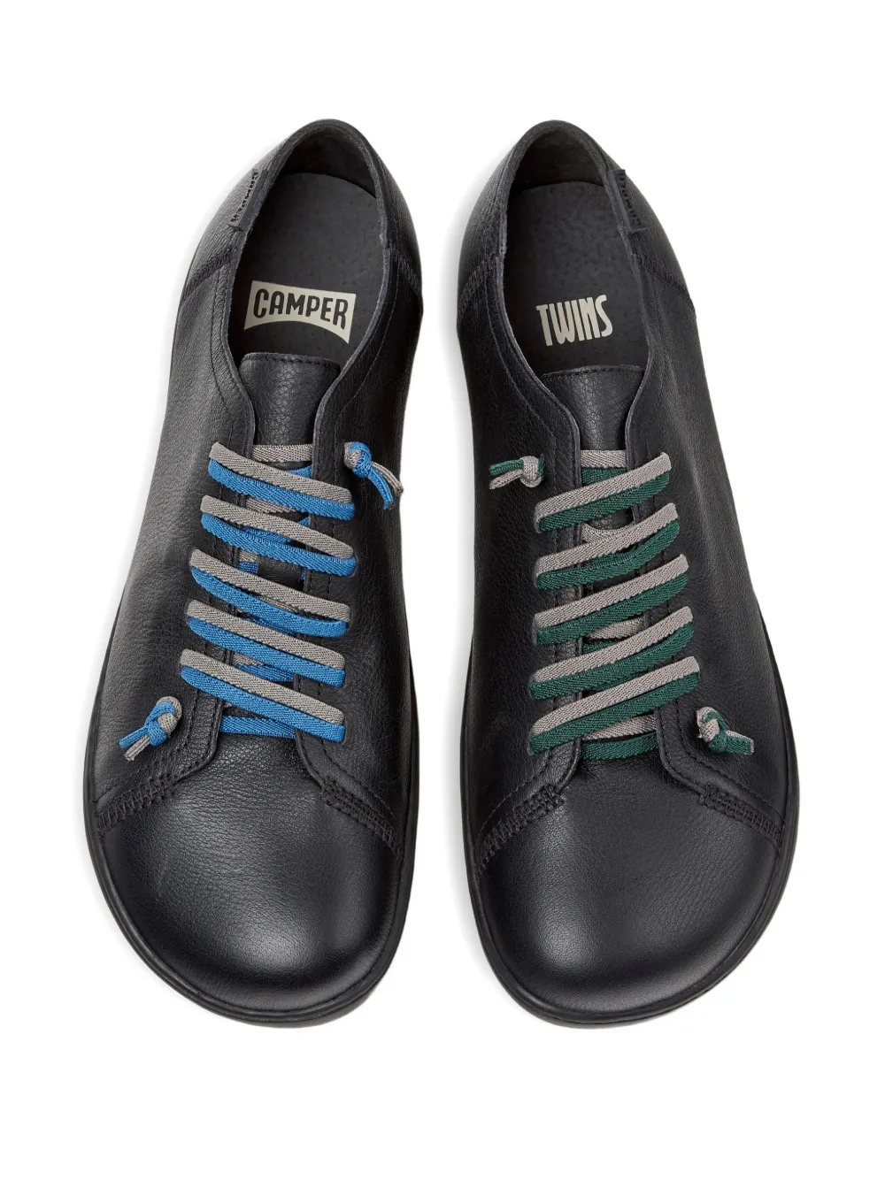Camper Peu Cami leather lace-up low-top sneakers Black
