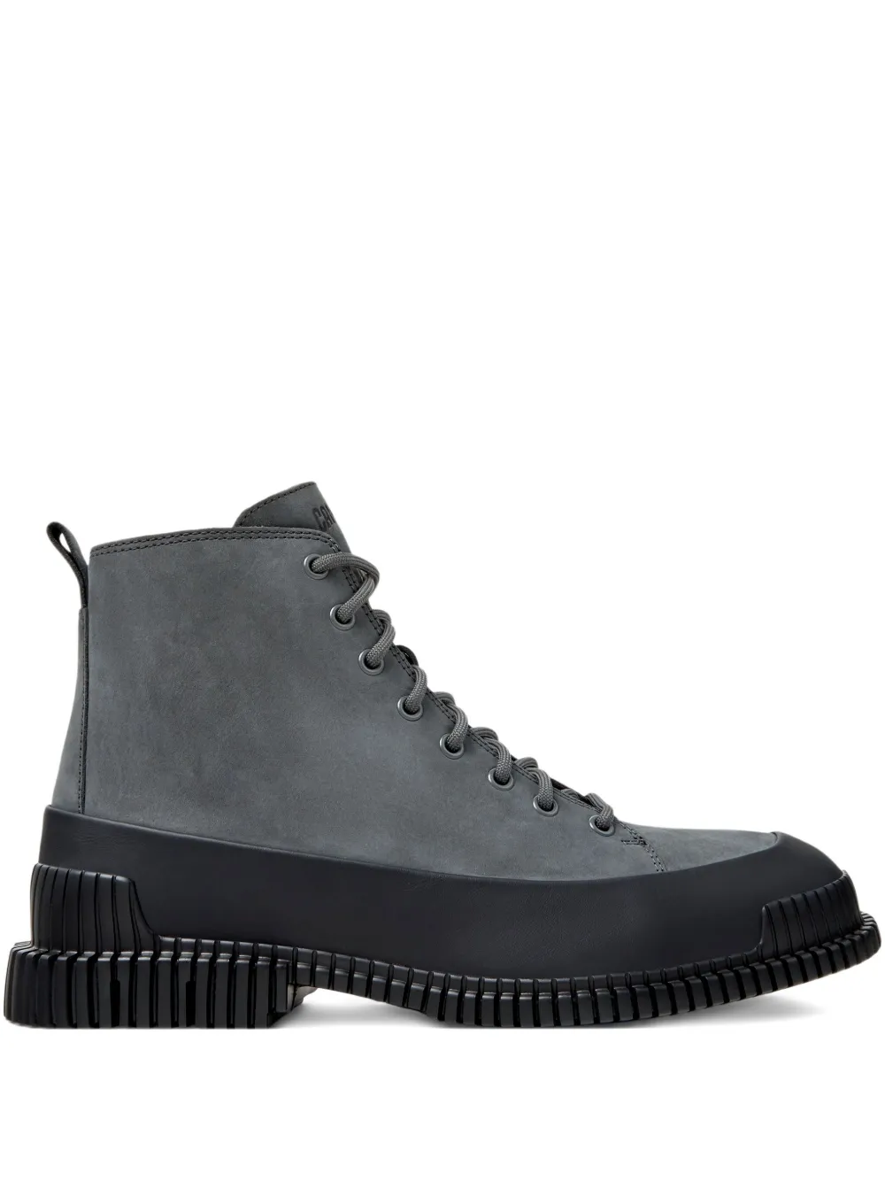 Camper Pix lace-up biker boots Grey