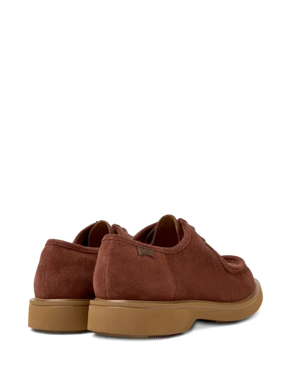 Camper lace-up Suede Derby Shoes | Brown | FARFETCH display picture 2