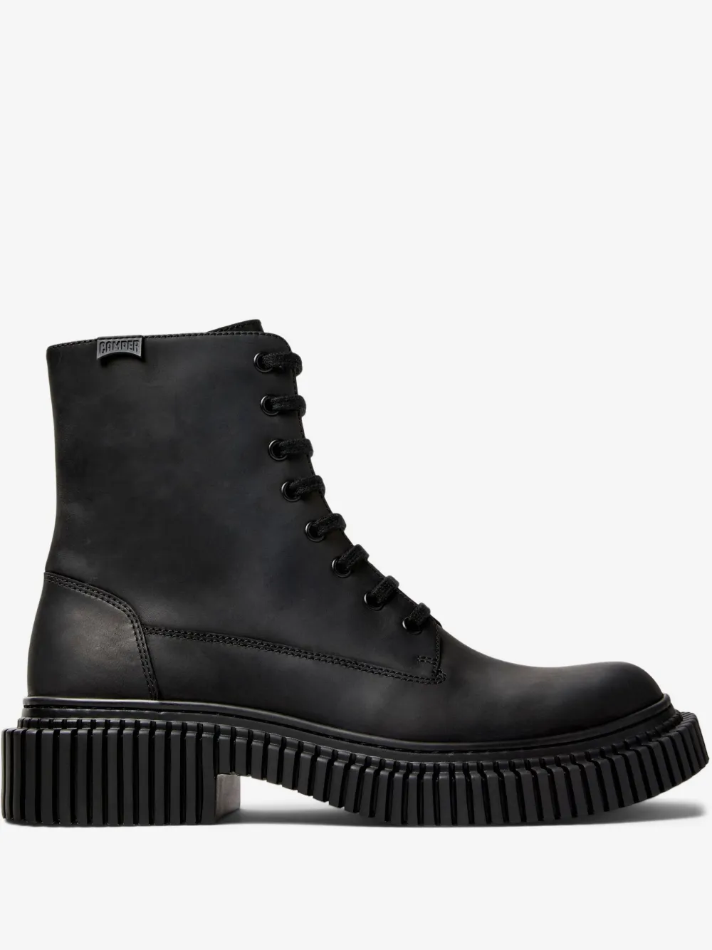 Camper Pix lace-up chunky-sole biker boots | Black | Image 1