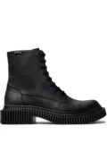 Camper Pix lace-up chunky-sole biker boots - Black