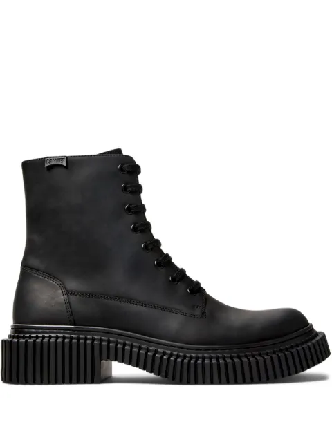 Camper Pix lace-up chunky-sole biker boots