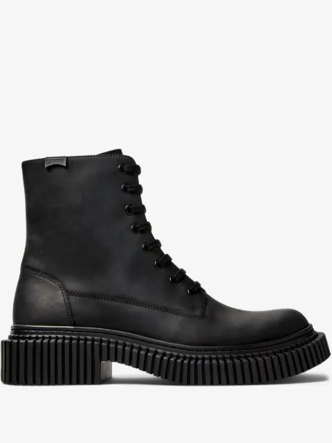 Camper Pix lace-up chunky-sole biker boots