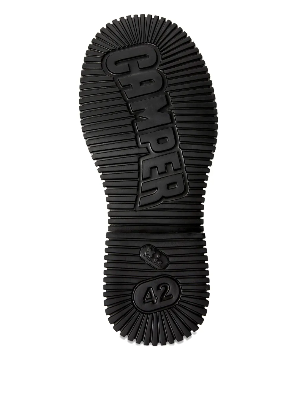 Camper Pix Lace-up Chunky-sole Biker Boots In Black