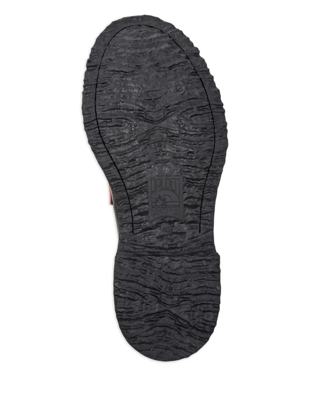 Camper Walden Twins Leather Two-tone Loafers In Black
