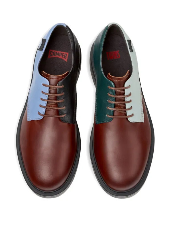 Camper Twins Leren Schoenen Rood FARFETCH NL