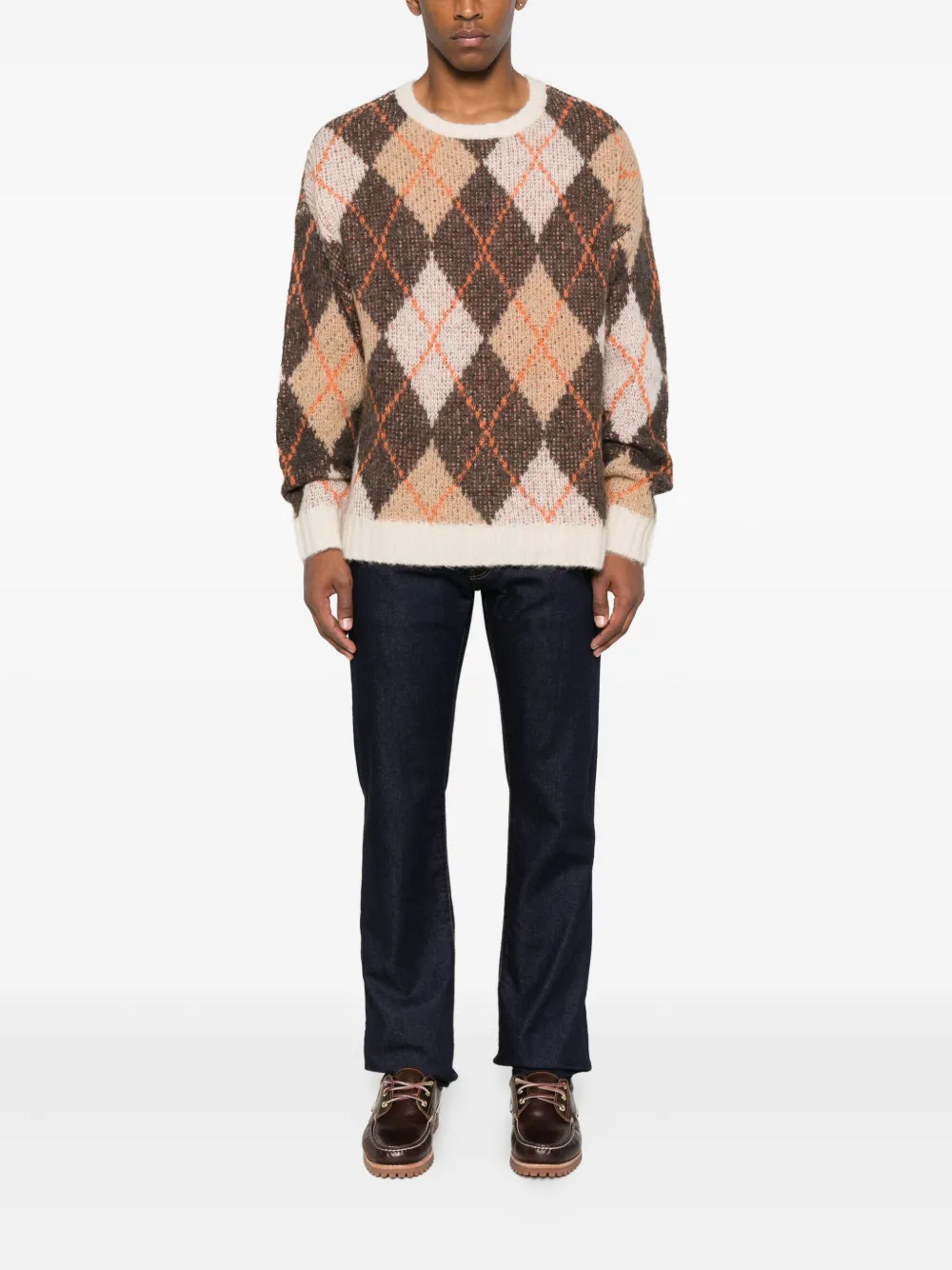 Emporio Armani EM002500.AF19842-F6001 RHOMBUS BROWN Bruin