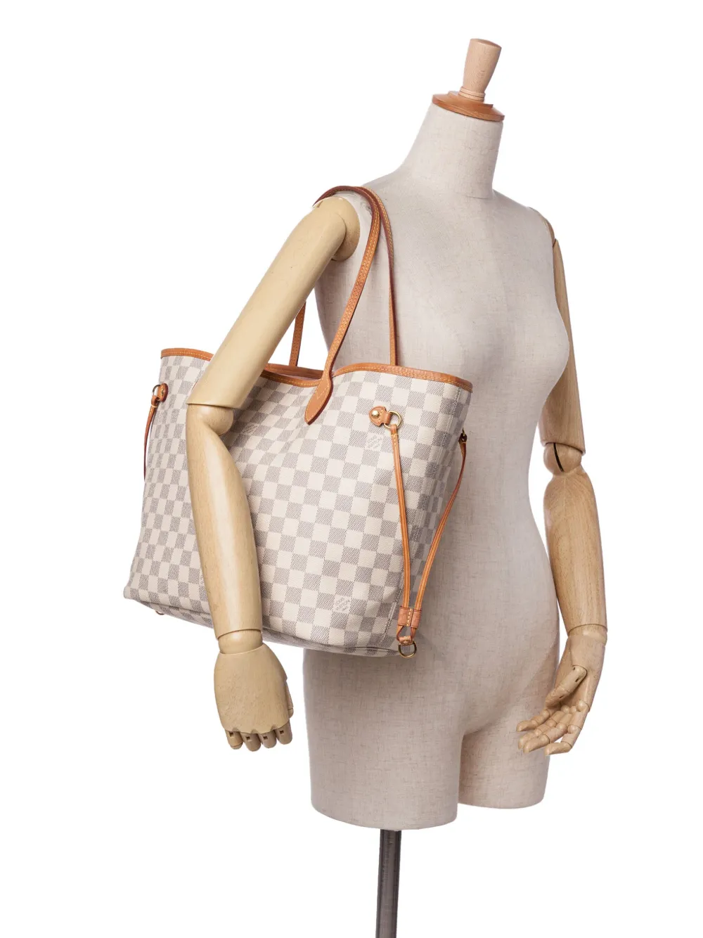 Louis Vuitton Pre-Owned 2018 Damier Azur Neverfull MM tote bag | Pre-Owned | Image 2