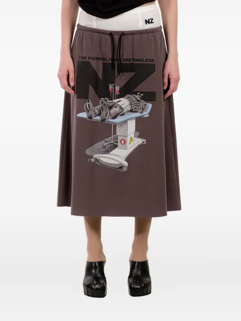 Natasha Zinko graphic-print skirt