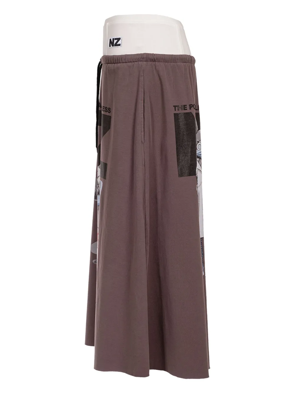 Natasha Zinko Rok met grafische print Bruin