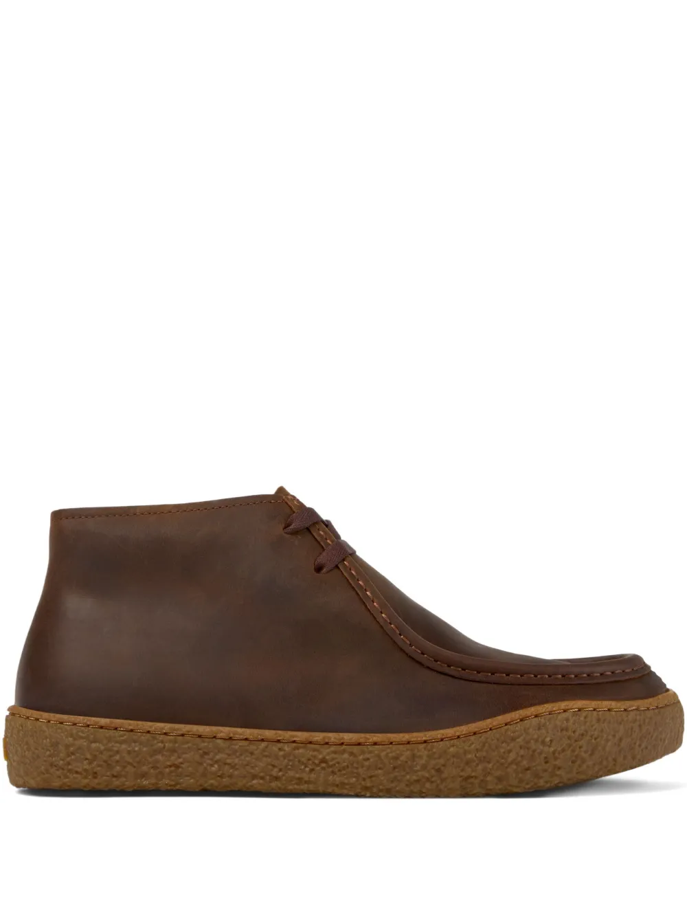leather lace-up boots