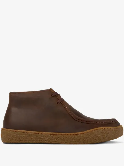 Camper leather lace-up boots