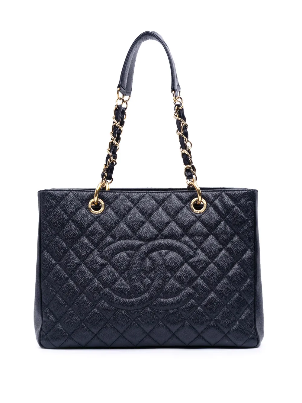 Pre-owned Chanel 2012 Caviar Grand Shopping Tote Bag