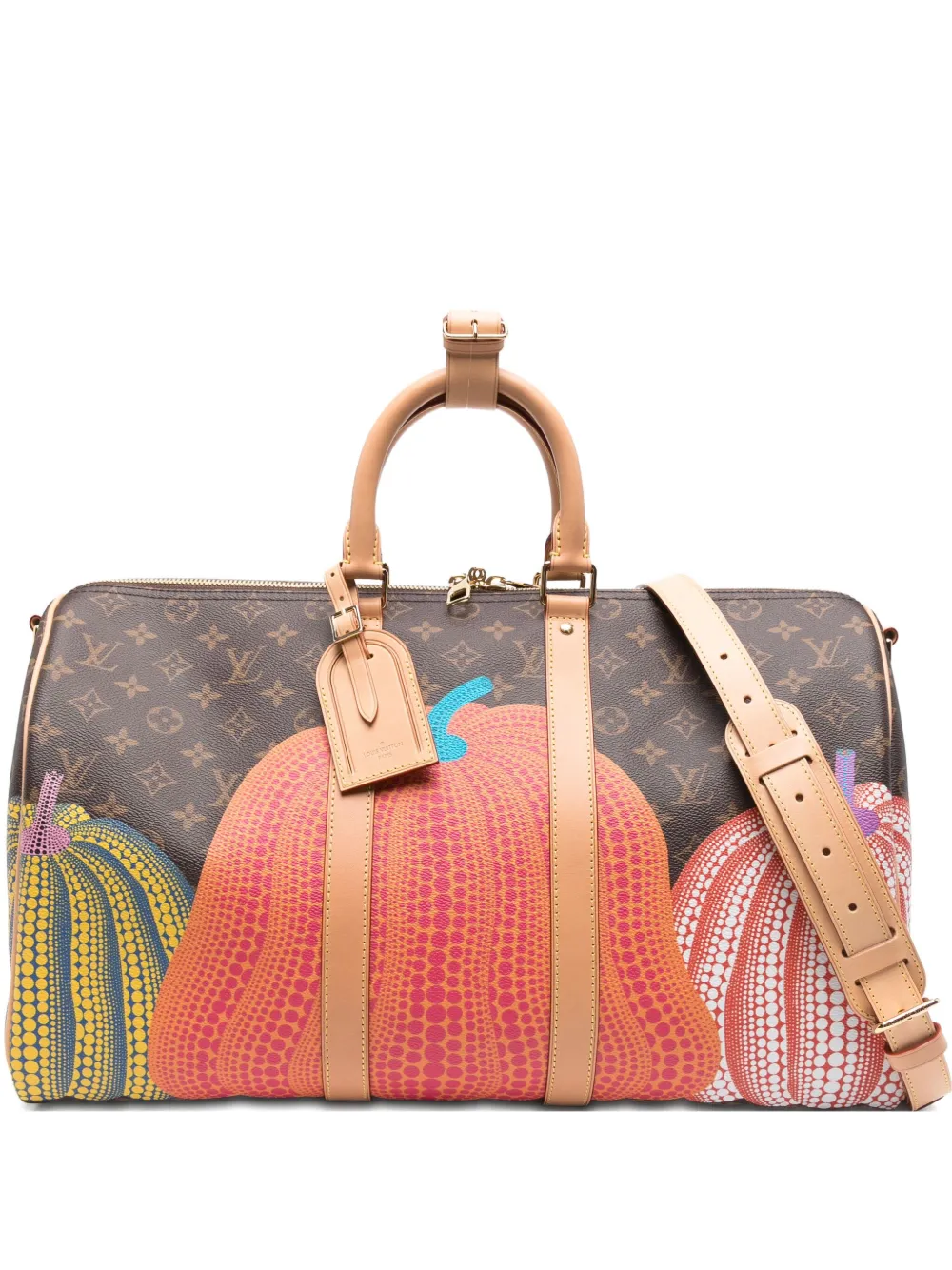 x Yayoi Kusama Monogram Keepall Bandoulière 50 duffle bag