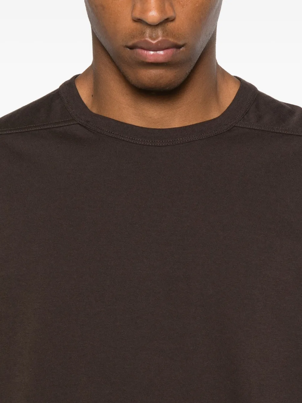 Rick Owens T-shirt van biologisch katoen Bruin