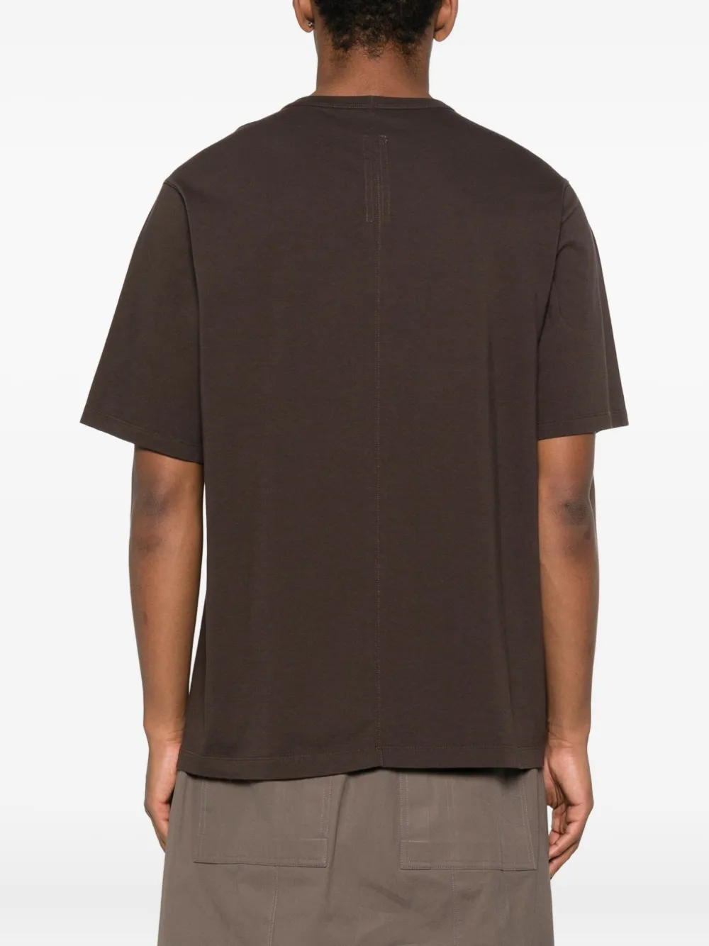 Rick Owens T-shirt van biologisch katoen Bruin