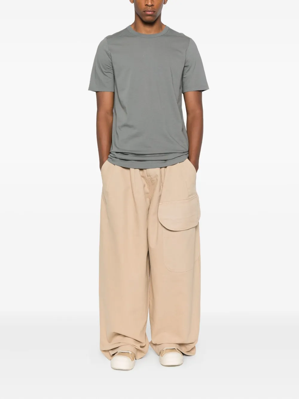 Rick Owens T-shirt van biologisch katoen Grijs