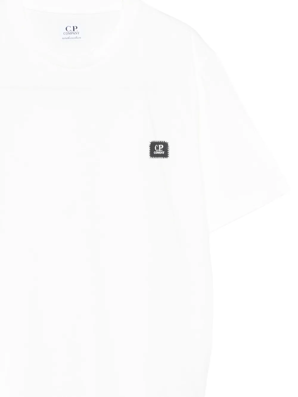 C.P. Company Kids T-shirt met logopatch Wit