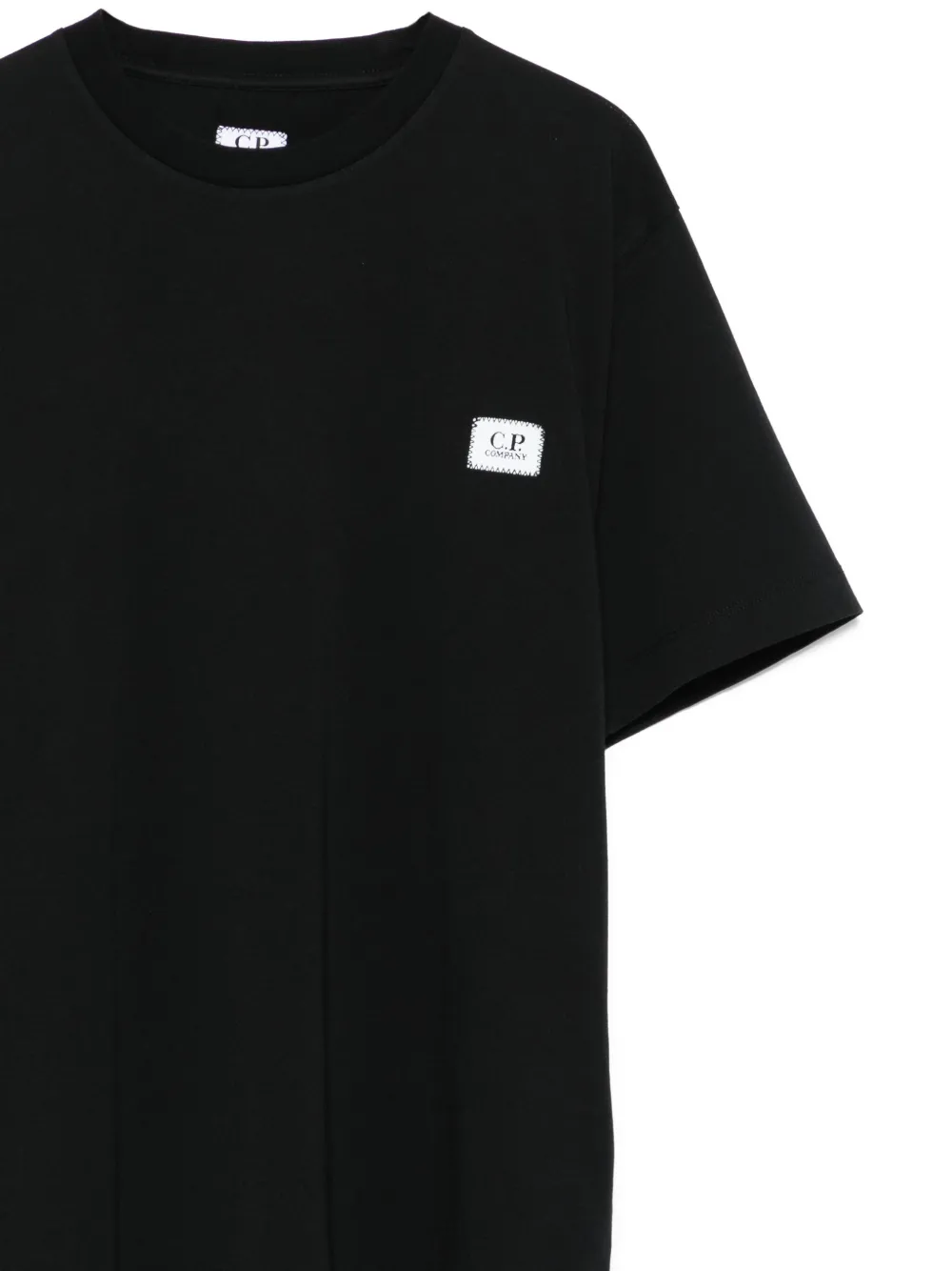 C.P. Company Kids logo-patch T-shirt Zwart