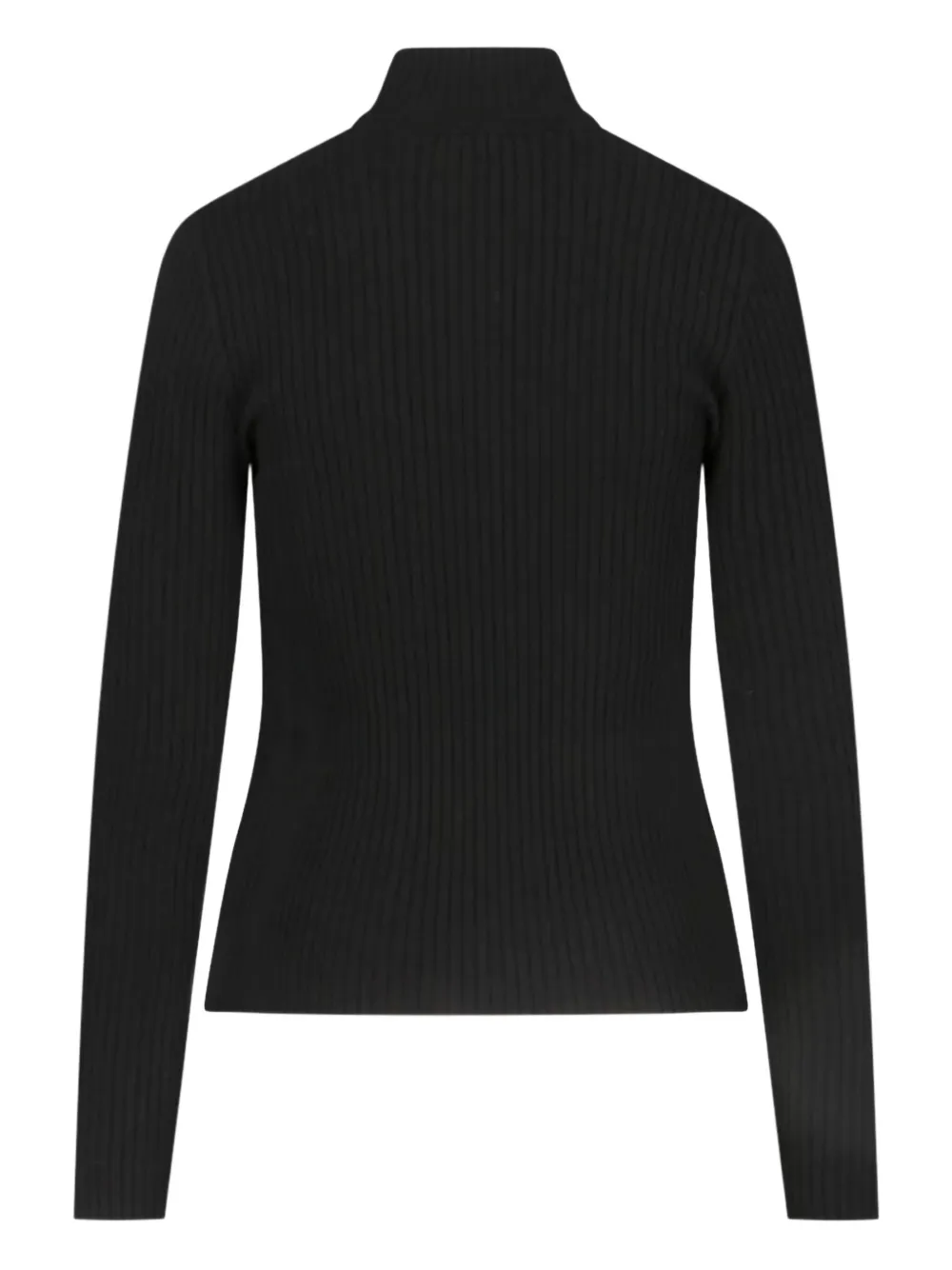 Courrèges Reedition geribbelde trui Zwart