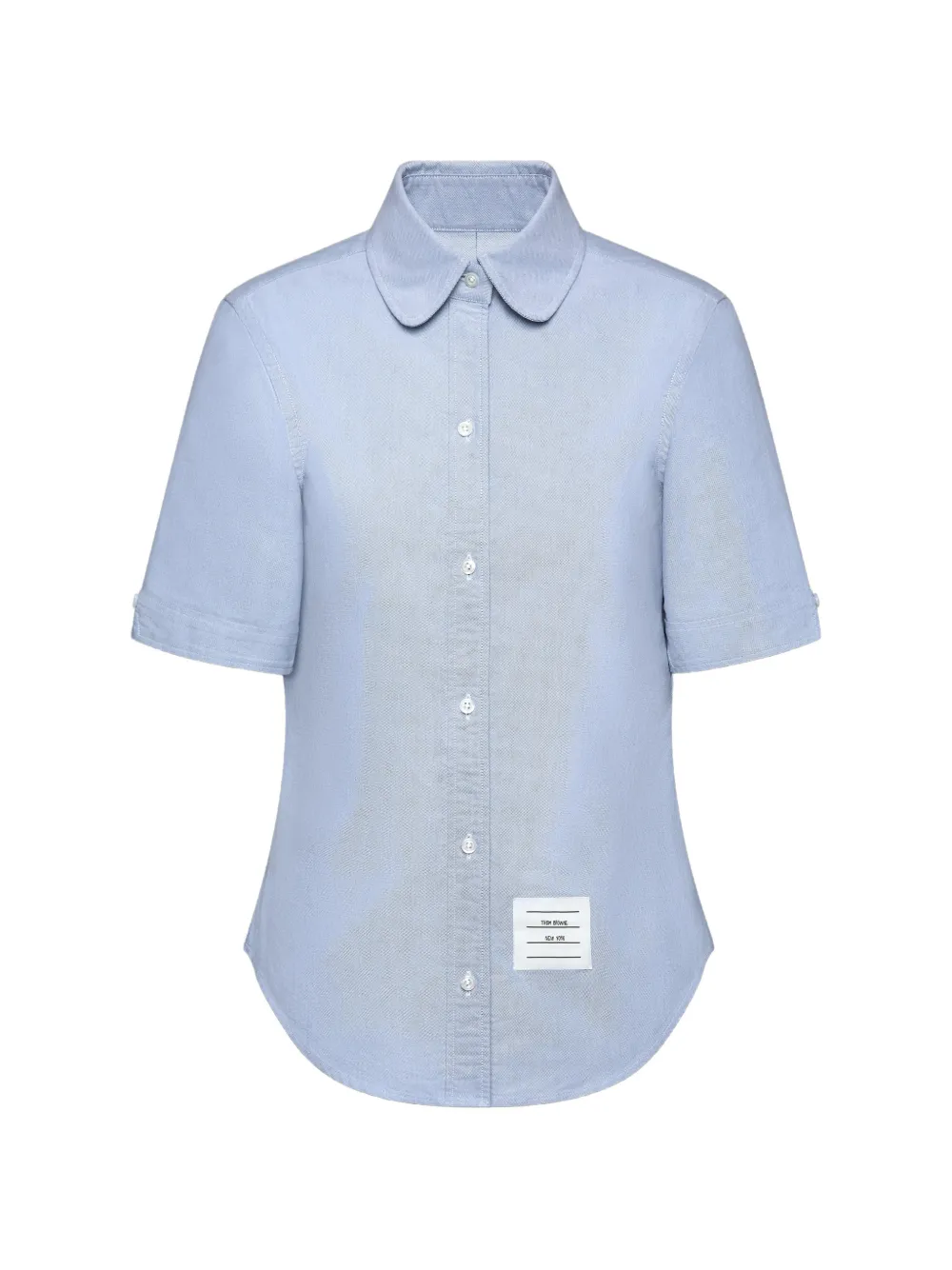 Thom Browne Oxford blouse met korte mouwen Blauw