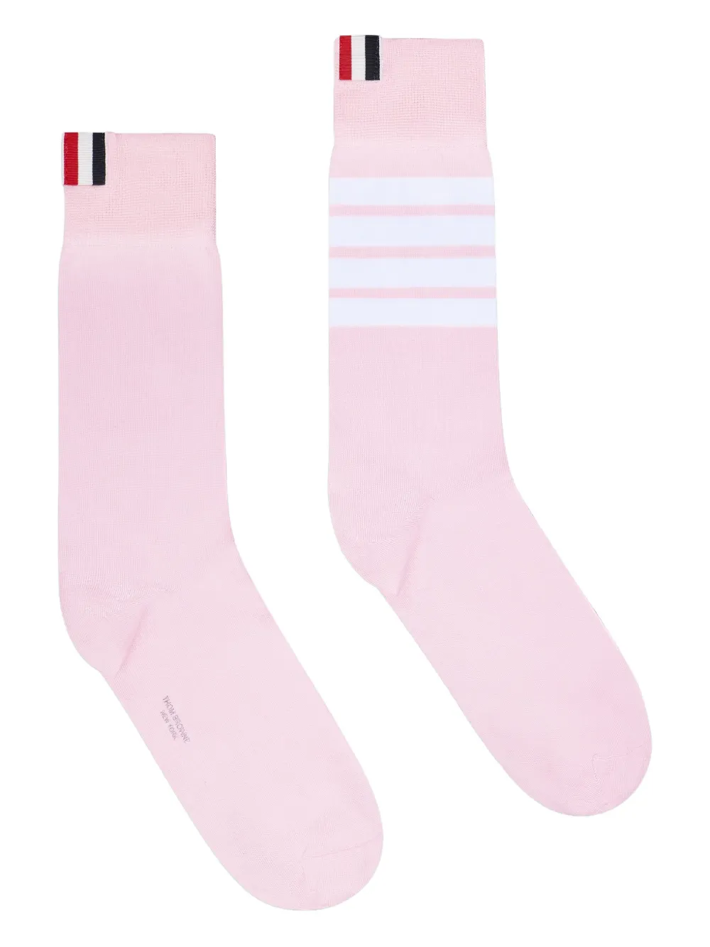 Thom Browne Four-bar Socks In Pink