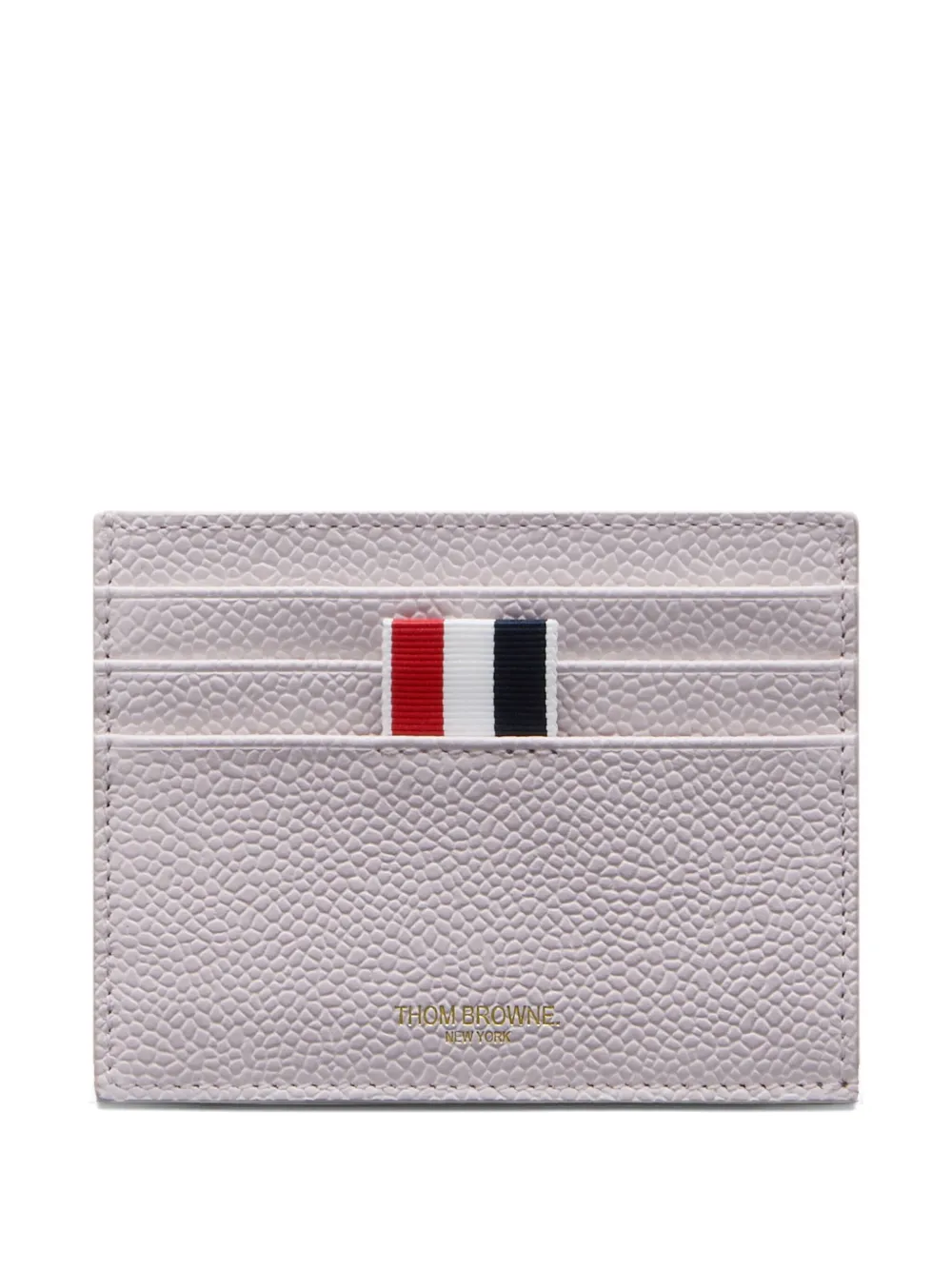 Thom Browne pebble grained card holder Wit