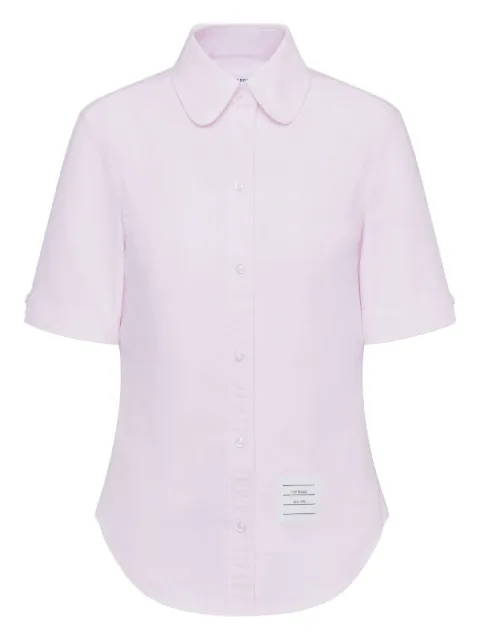 Thom Browne round-collar short-sleeve shirt