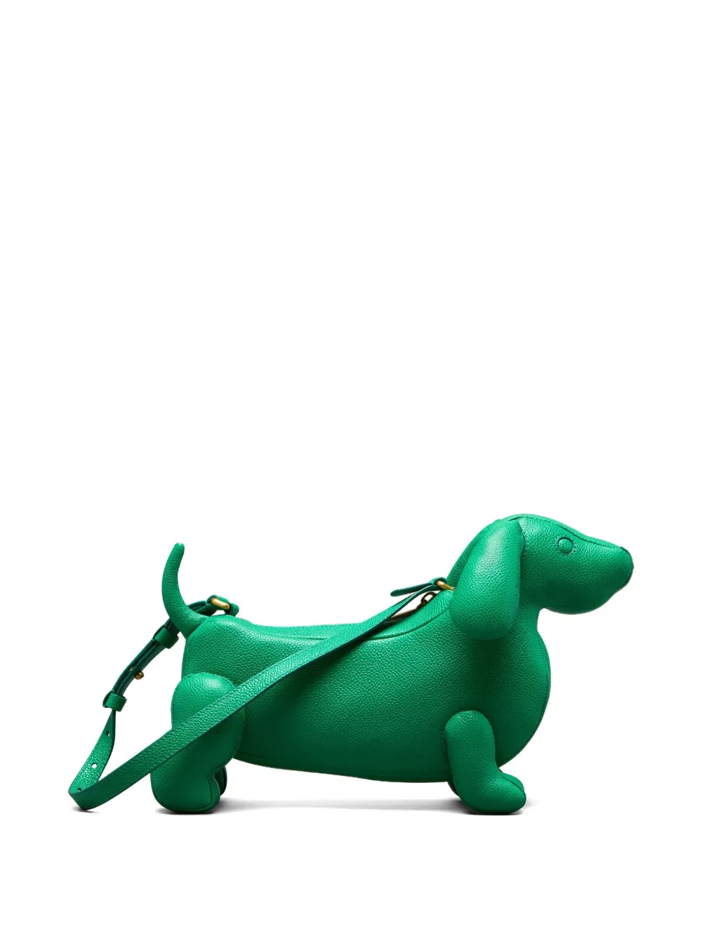 Thom Browne Hector Baguette dachshund shoulder bag Groen