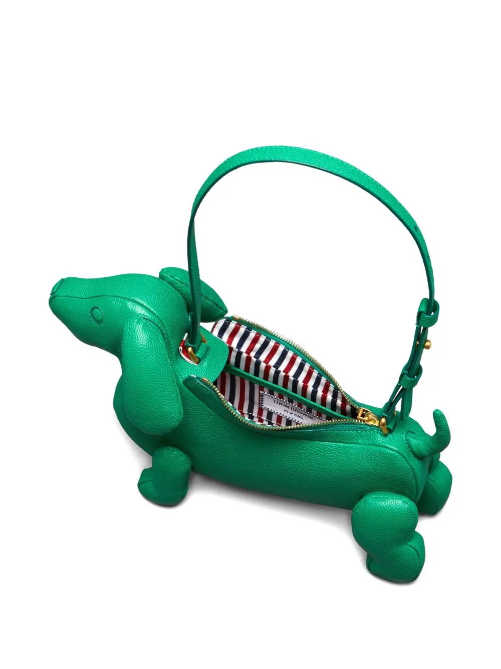 Thom Browne Hector Baguette dachshund shoulder bag Groen