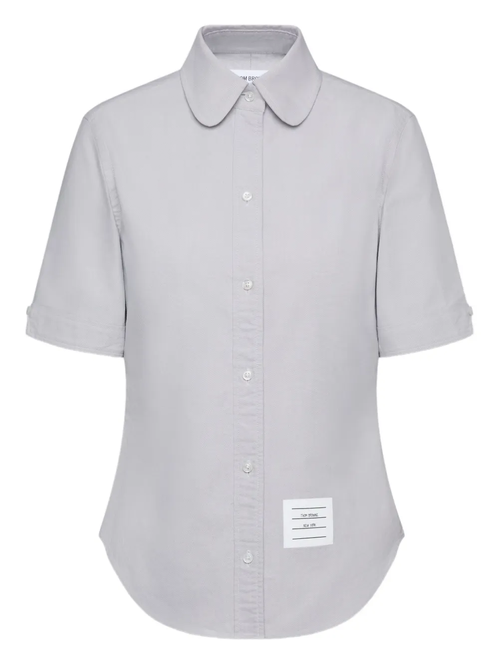 Thom Browne oxford short-sleeve shirt Grijs