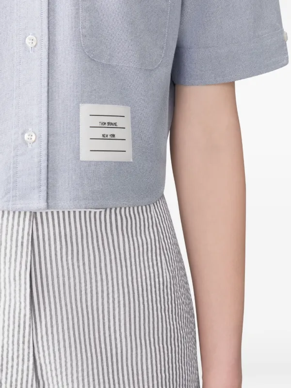 Thom Browne ショートスリーブ シャツ | ブルー | FARFETCH JP