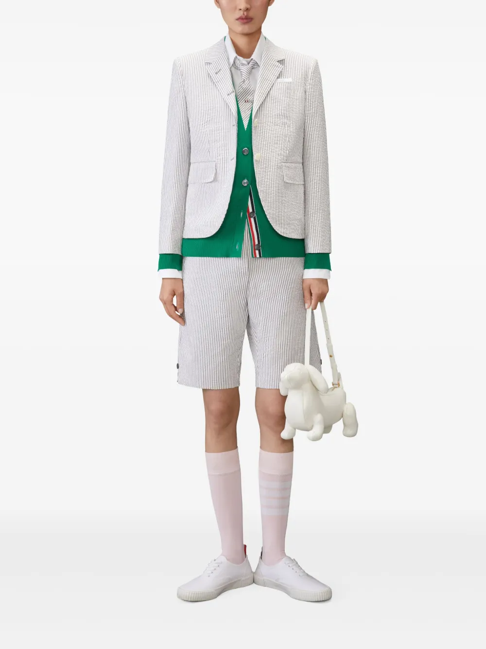Thom Browne four-bar fine-merino wool cardigan | Cardigans | Image 2