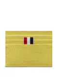Thom Browne pebble-grain card holder - Yellow