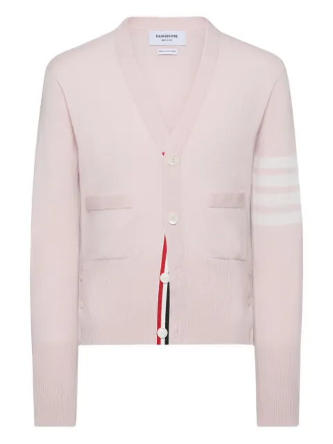 Thom Browne four-bar V-neck cardigan