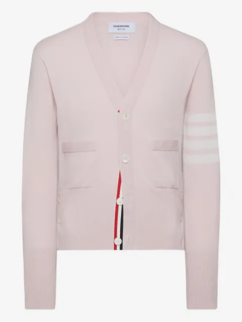 Thom Browne four-bar V-neck cardigan