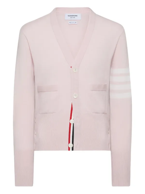 THOM BROWNE ピンク Vネック カーディガン サイズ4 31000889_60180418_600.jpg