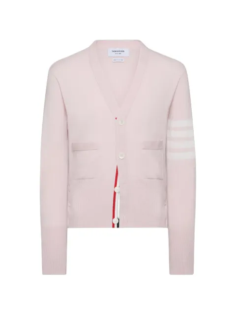 Thom Browne classic cashmere 4-bar V-neck cardigan