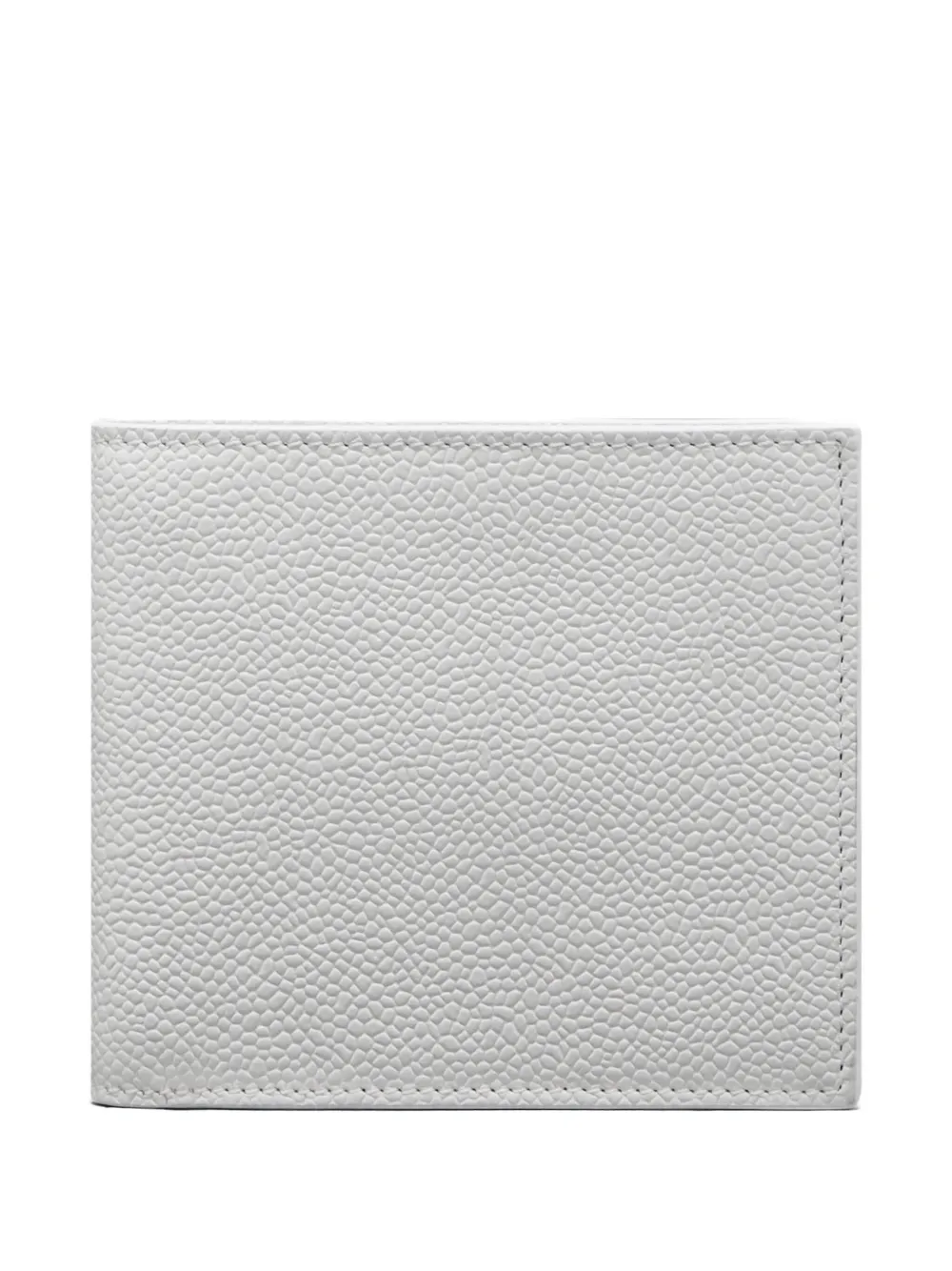 Thom Browne pebble-grain bifold wallet Wit