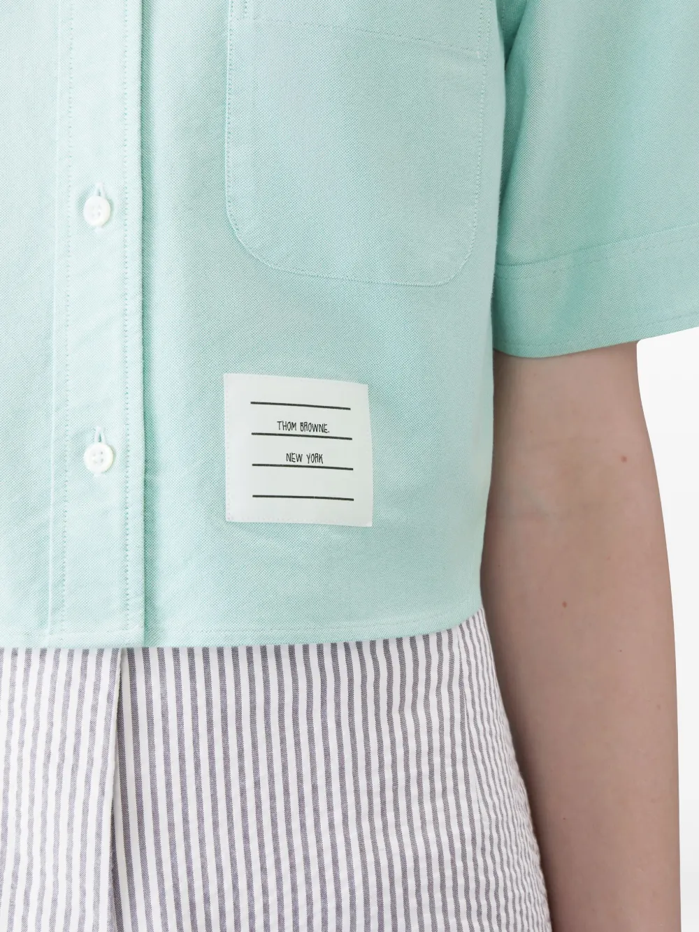 Thom Browne short-sleeve shirt Blauw
