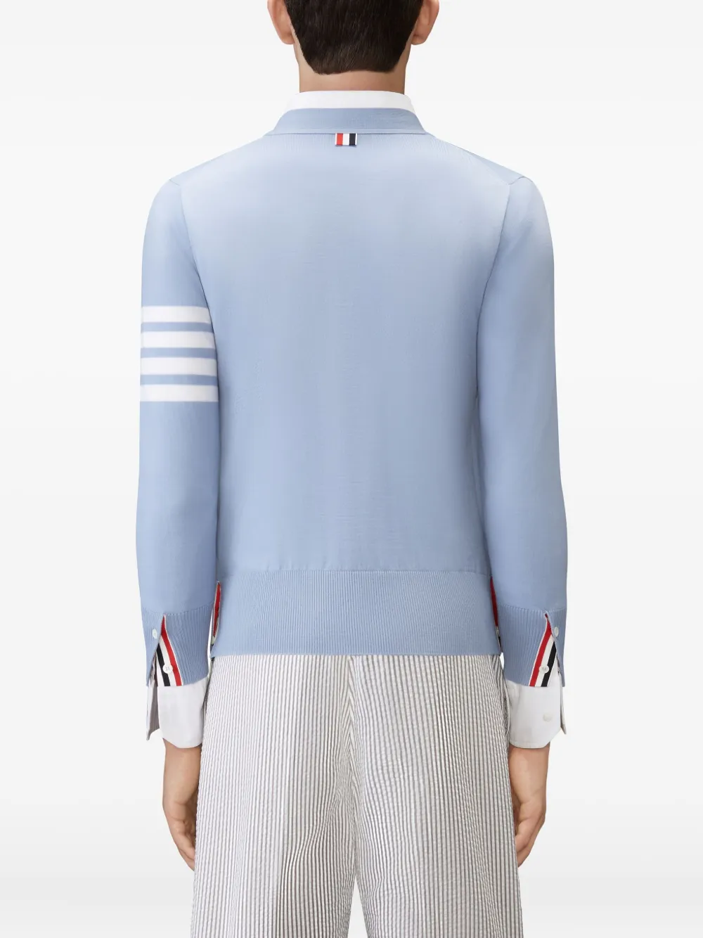 Thom Browne Geribbeld vest met mouwdetail Blauw