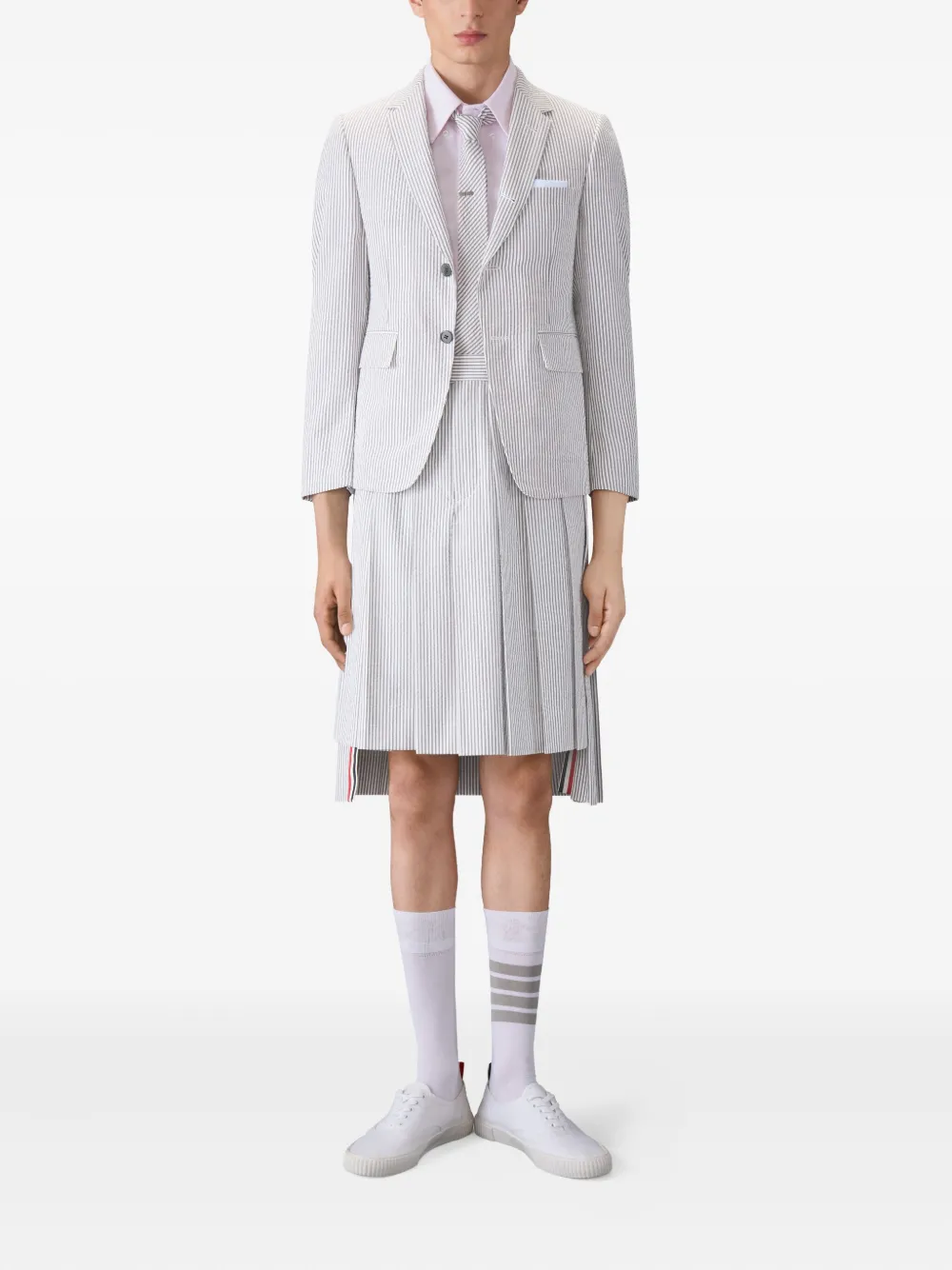 Thom Browne patch-pocket short-sleeve shirt Roze