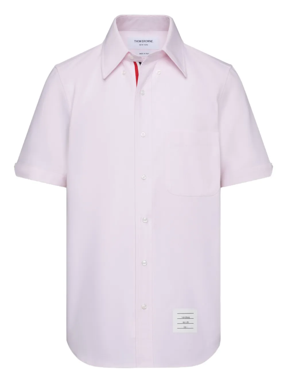 Thom Browne patch-pocket short-sleeve shirt Roze