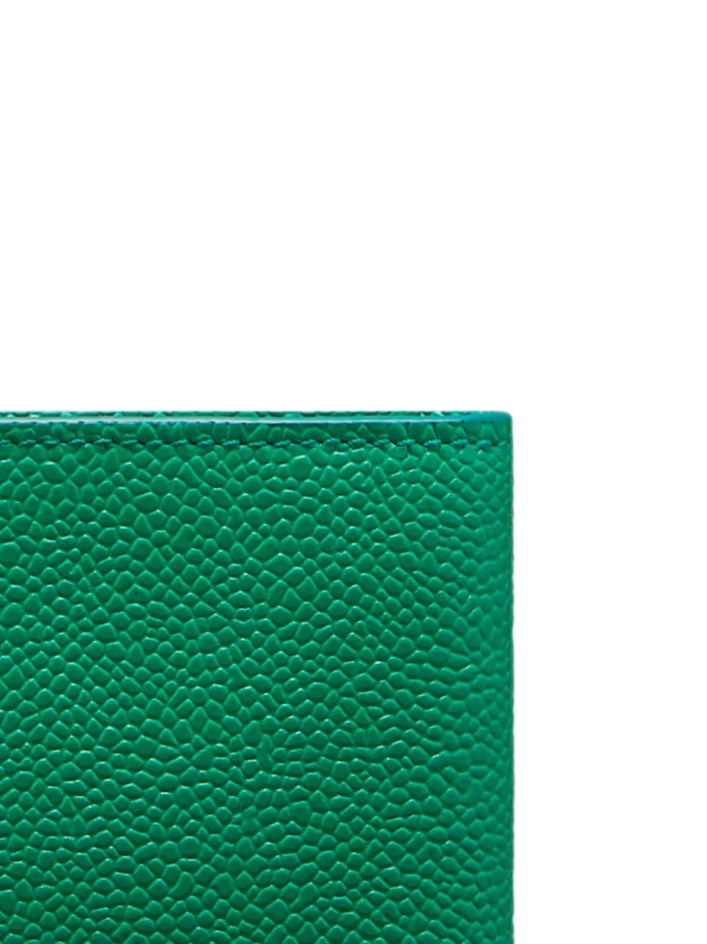 Thom Browne pebble-grain bifold wallet Groen