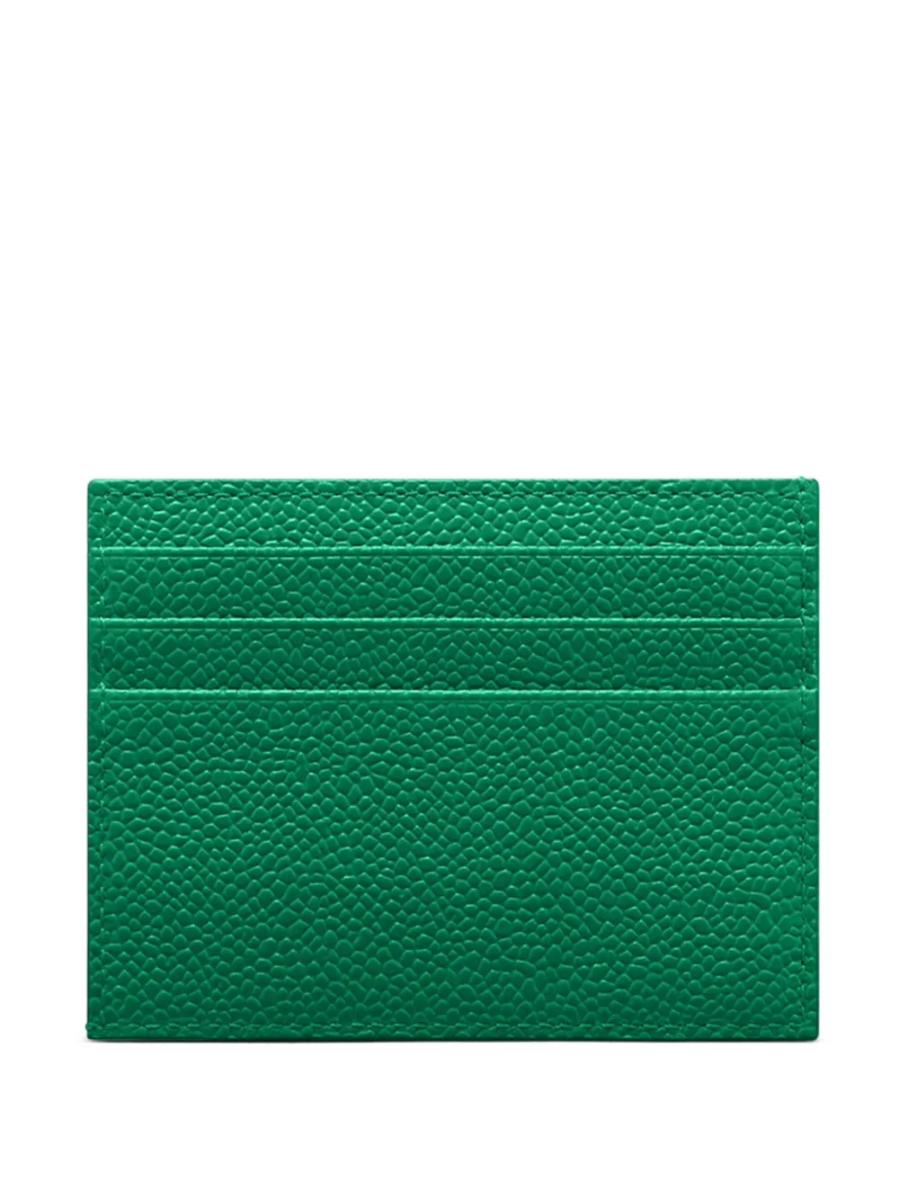 Thom Browne pebble-leather cardholder Groen