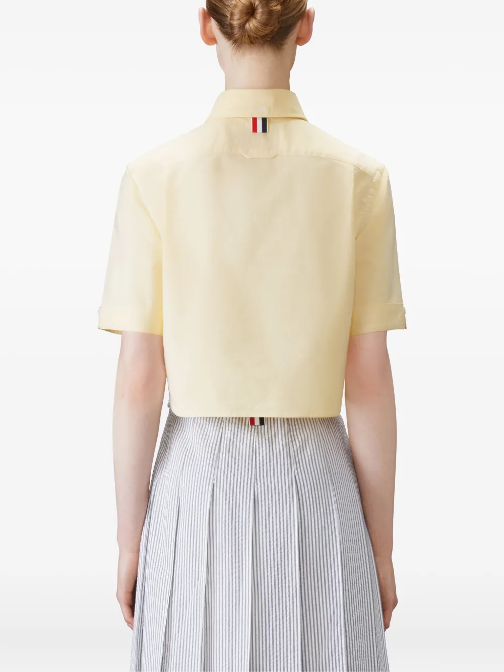 Thom Browne blouse met korte mouwen Geel