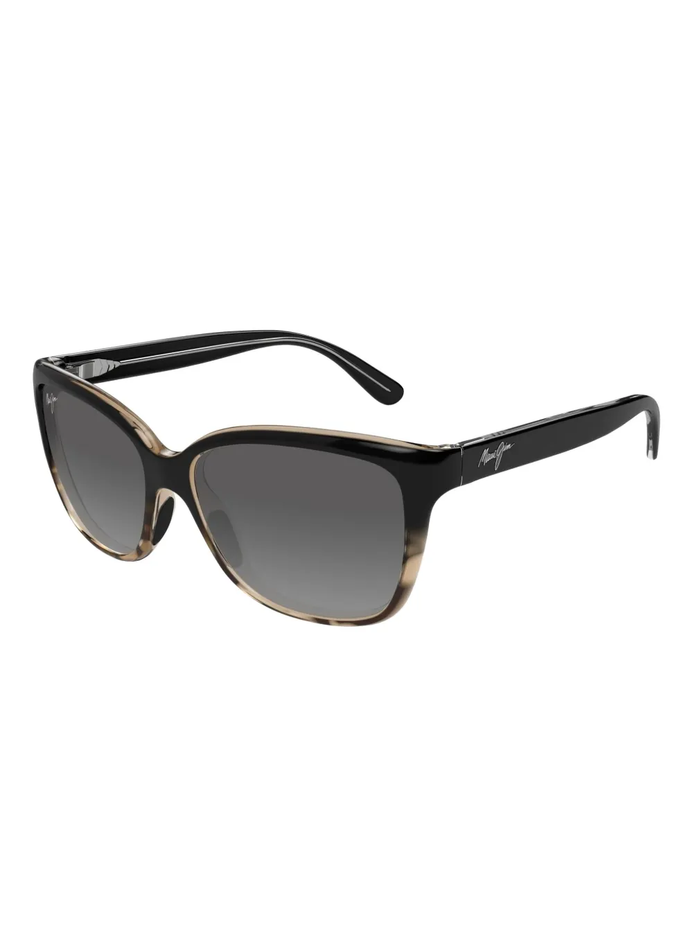Maui Jim MJ0744S zonnebril met cat-eye montuur Zwart