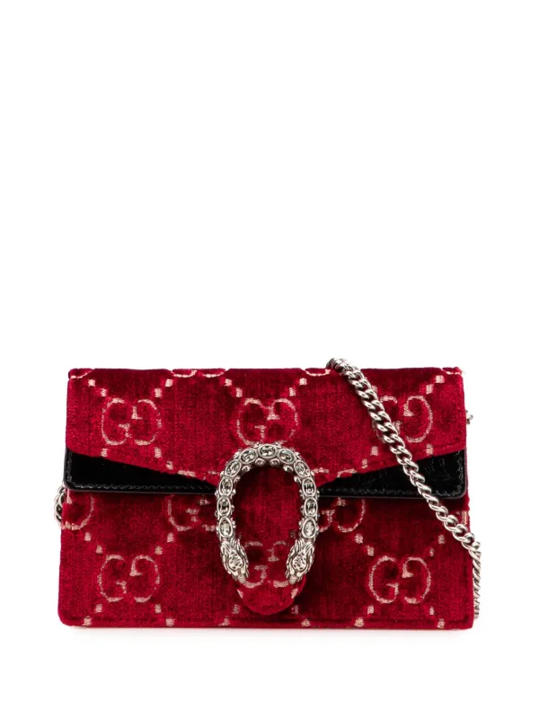 Gucci Pre-Owned 2016-2025 Super Mini GG Velvet Dionysus